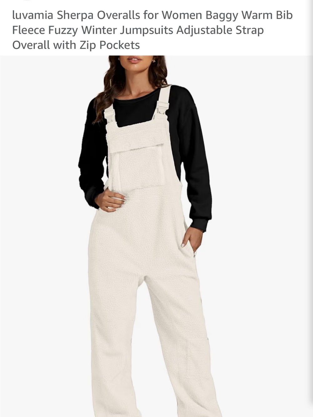 Sherpa Overalls Bib Jumpsuit